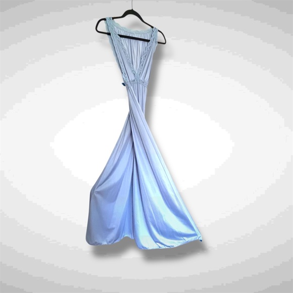 Slip-Dress Goddess Atlantis Vintage French Blue Cinderella Nightgown Perfect